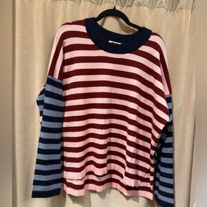 Persan Striped Colorblocked Sweater